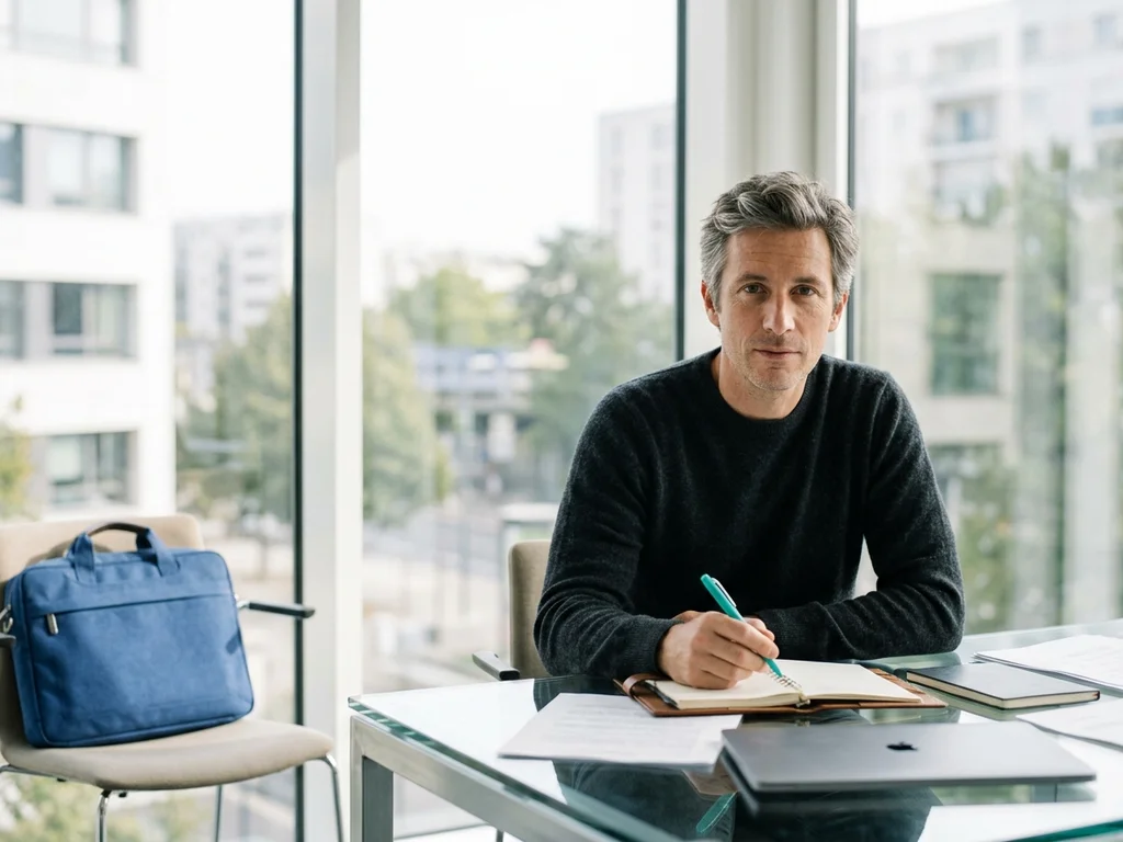 Dirigeant d'entreprise à Villejuif collaborant avec l'agence pour optimiser son référencement naturel.